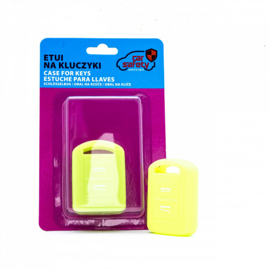 Epkc80 husă siliconică pentru chei - verde neon/galben Opel
