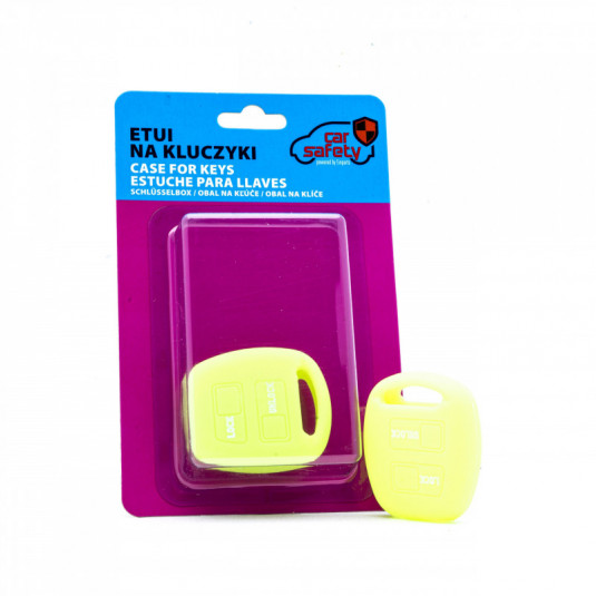 Husa cheie din silicon Epkc98 - verde neon/galben Toyota
