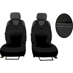 Huse auto Active Sport Alcantara A gri inchis (Alcantara-piele)