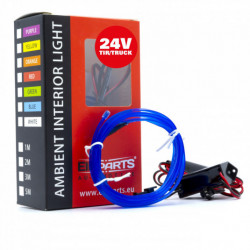 Bandă cu fiberoptică LED 1m (albastru) 24V