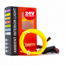 Bandă cu fibre optice LED 2m (chihlimbar) 24V
