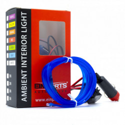 Bandă luminoasă cu fibră optică 2m (albastră)