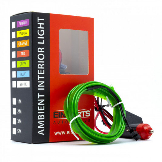 Bandă luminoasă cu fibră optică 2m (verde)