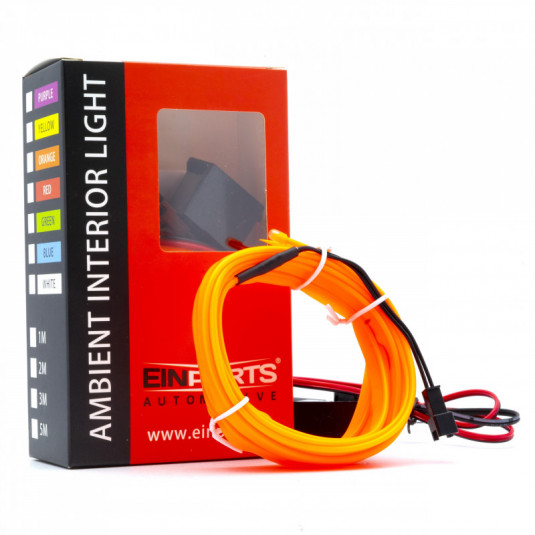 Bandă cu fibră optică LED 3m (portocalie)