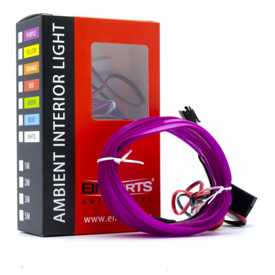 Bandă cu fibră optică LED 3m (violet)