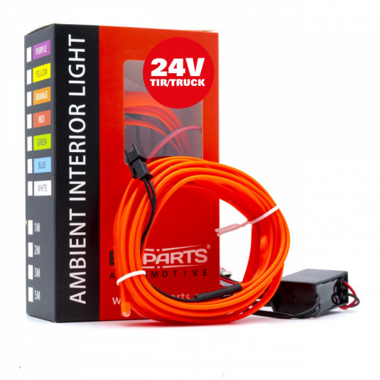 Bandă cu fibră optică LED 3m (roșu) 24V