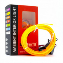 Bandă LED cu ghid luminos 5m (ambră)