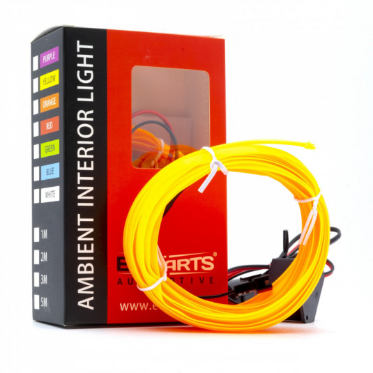 Bandă LED cu ghid luminos 5m (ambră)