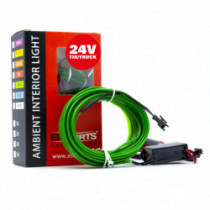 Bandă LED cu ghid de lumină 5m (verde) 24V