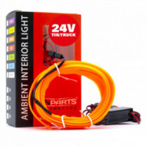 Banda cu fiberoptica LED 5m (portocaliu) 24V
