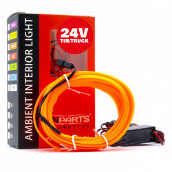 Banda cu fiberoptica LED 5m (portocaliu) 24V