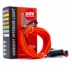 Bandă LED cu fibră optică 5m (roșu) 24V