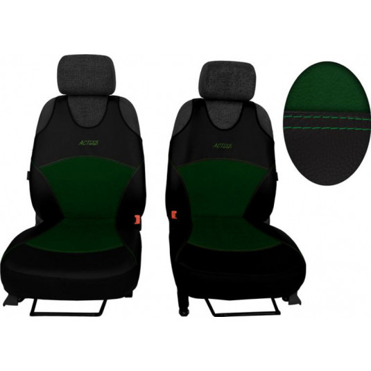 Huse auto Active Alcantara B verzi (Piele-alcantara)