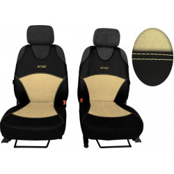 Huse auto Active Alcantara B bej (Piele-alcantara)