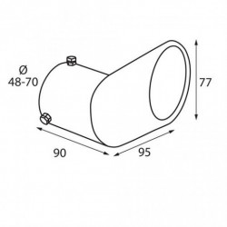Deschidere tub eșapament (Ø eșapament până la 70mm) TS-29