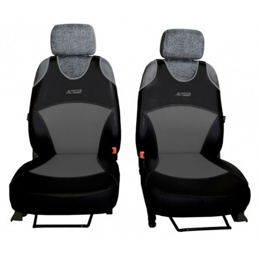 Huse auto Active Sport Leather gri (Piele)