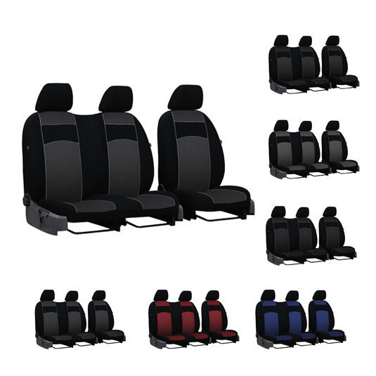 Huse pentru FORD TRANSIT 2+1 V (2000-2006) VIP-B3 (textil)