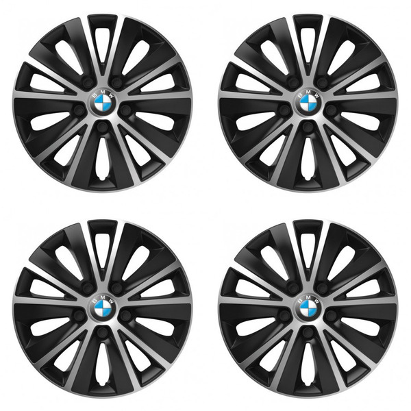 capace de roată pentru BMW 14 RAPIDE silver and black
