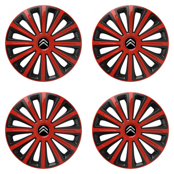 capace pentru Citroen 15 TREND red and black