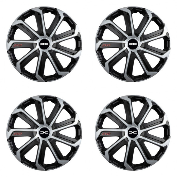 capace pentru Dacia (logo nou) 14 Evo black&silver