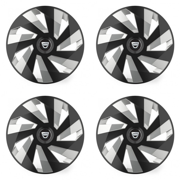 capace pentru Dacia (logo vechi) 16 Vector RC black and silver