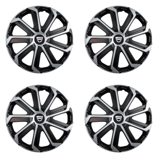 capace pentru Dacia (logo vechi) 14 Evo black&silver