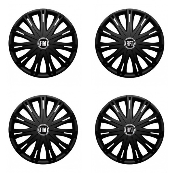 capace pentru Fiat (negru) 15 SPARK BLACK