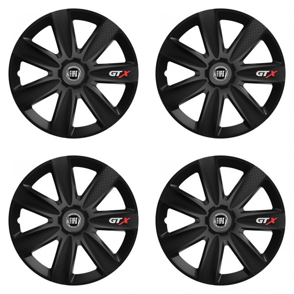 capace pentru Fiat (negru) 14 GTX CARBON black