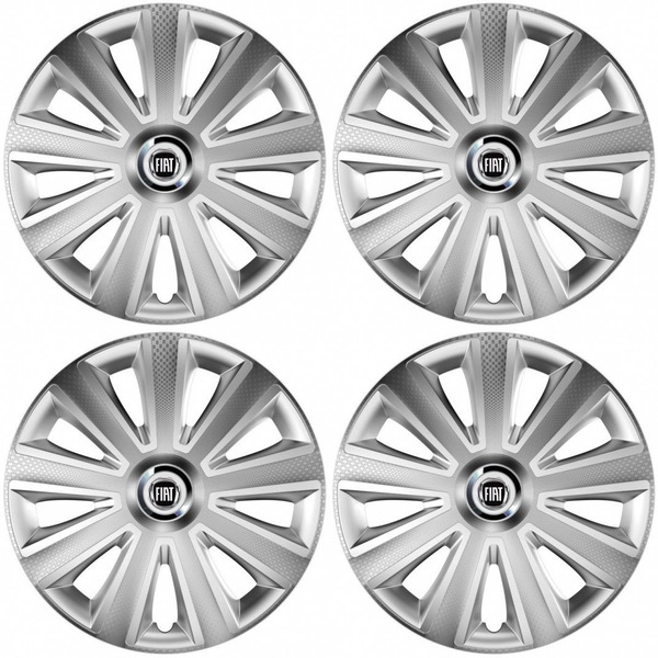 capace pentru Fiat (negru) 14 Aviator carbon RC silver
