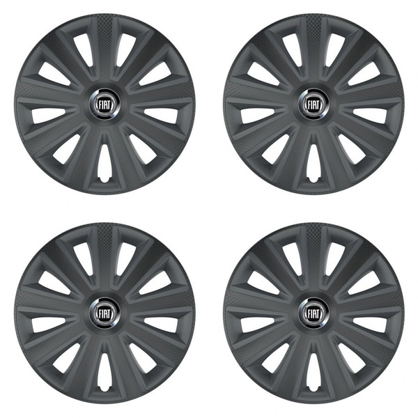 capace pentru Fiat (negru) 14 Aviator carbon RC grafite