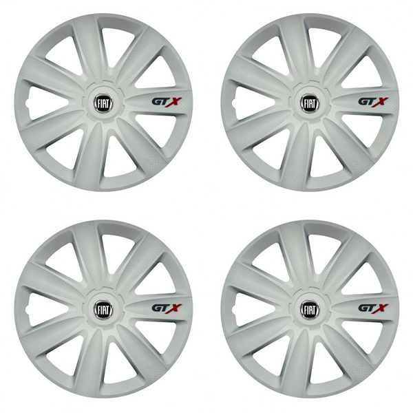 capace pentru Fiat (negru) 16 GTX carbon white