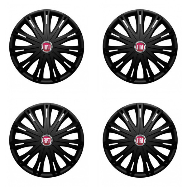capace pentru Fiat (roșu) 16 SPARK BLACK