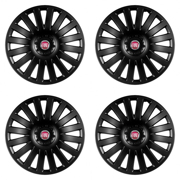 capace pentru Fiat (roșu) 15 Smart black