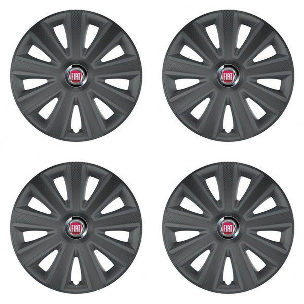 capace pentru Fiat (roșu) 15 Aviator carbon grafite