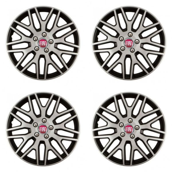 capace pentru Fiat (roșu) 16 Dakar NC silver and black