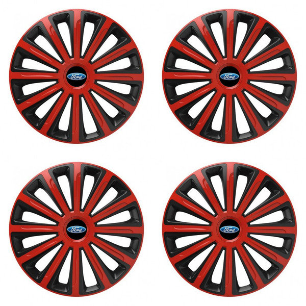 capace pentru Ford 16 TREND red and black