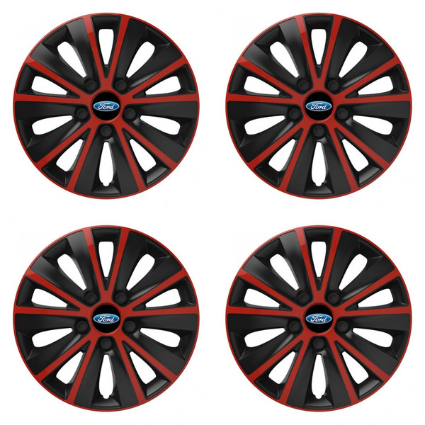 capace pentru Ford 14 RAPIDE red and black