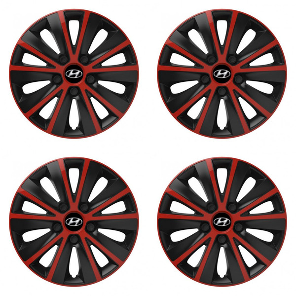 capace pentru Hyundai 16 RAPIDE red and black