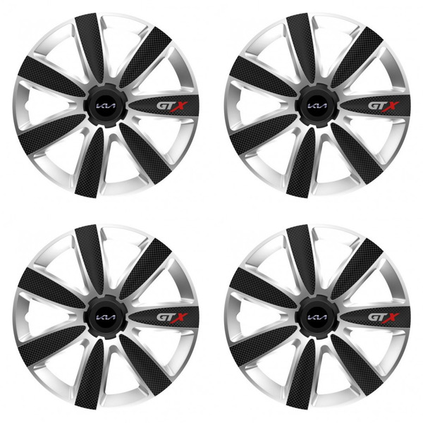 capace pentru Kia (logo nou) Kia (logo nou) 16 GTX CARBON silver/black