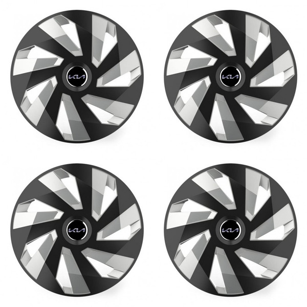 capace pentru Kia (logo nou) Kia (logo nou) 15 Vector RC black and silver