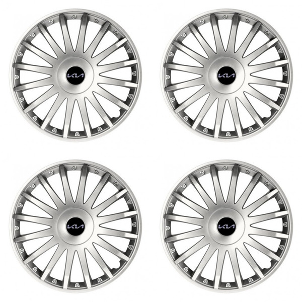 capace pentru Kia (logo nou) Kia (logo nou) 15 CRYSTAL silver