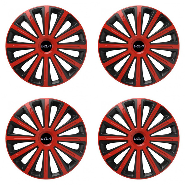 capace pentru Kia (logo nou) Kia (logo nou) 16 TREND red and black