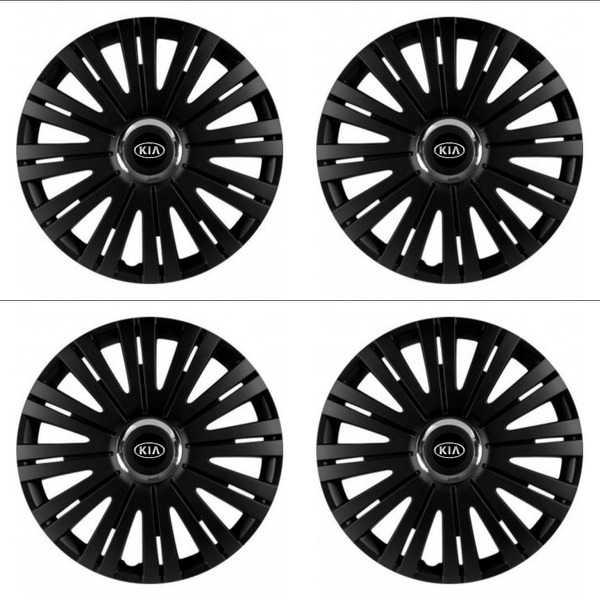 capace pentru Kia (logo vechi) 15 ACTIVE RC BLACK