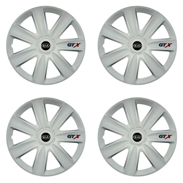 capace pentru Kia (logo vechi) 14 GTX carbon white