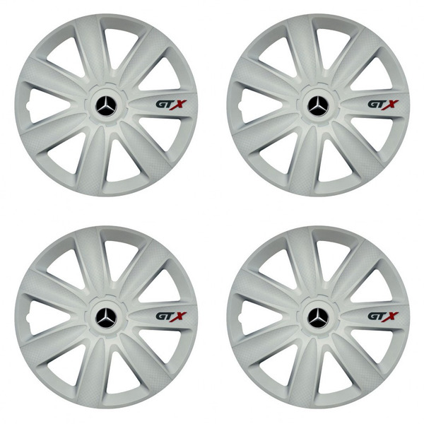 capace pentru Mercedes 16 GTX carbon white