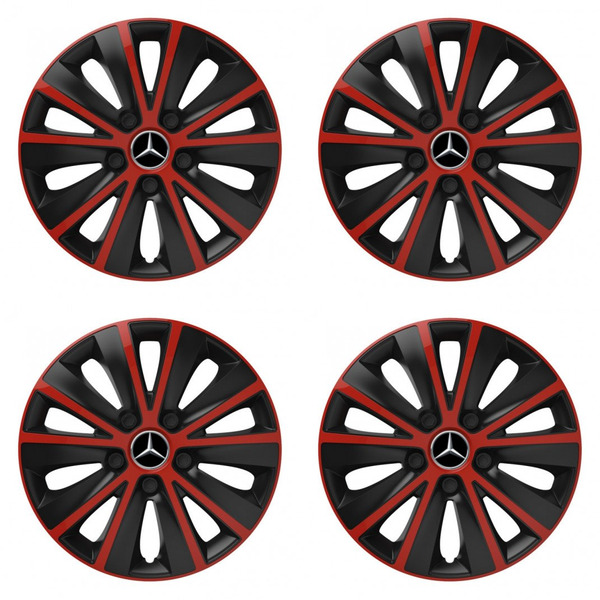 capace pentru Mercedes 16 RAPIDE red and black