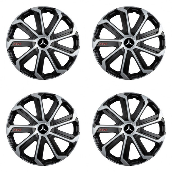 capace pentru Mercedes 14 Evo black&silver