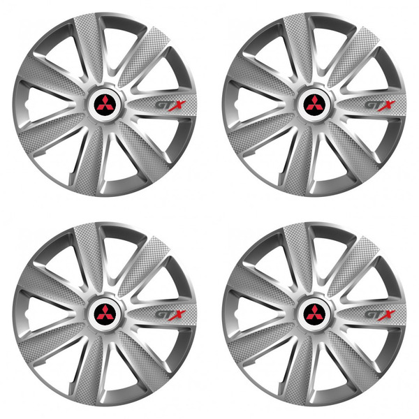 capace pentru Mitsubishi (roșu) 14 GTX CARBON silver