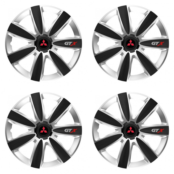 capace pentru Mitsubishi (roșu) 16 GTX CARBON silver/black