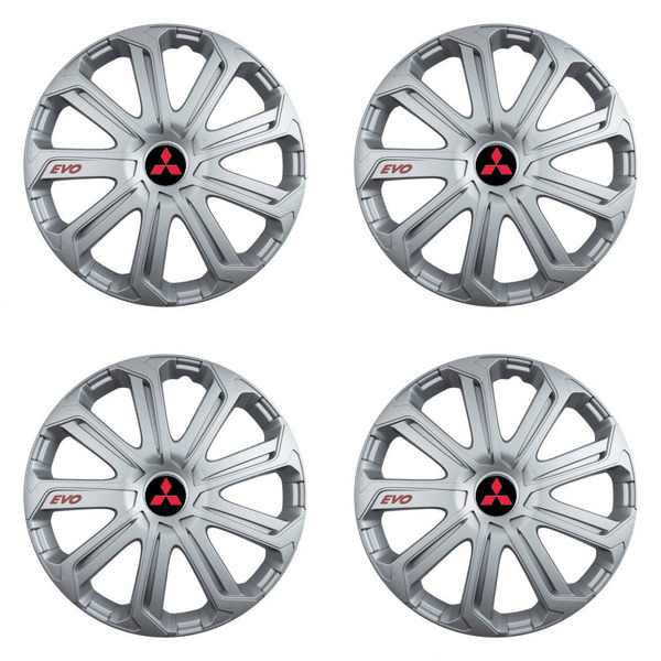 capace pentru Mitsubishi (roșu) 14 Evo silver
